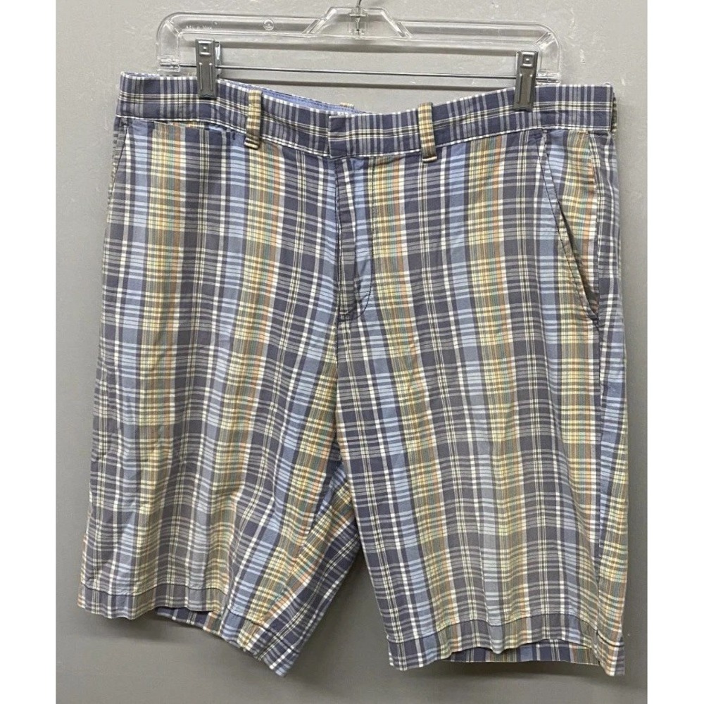 Tommy Hilfiger Chino Shorts Mens 34 Multicolor Plaid Casual Summer Wear LOT OF 2